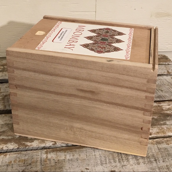 🧳3/$20🧳 MBOMBAY Wood Cigar Box - Picture 5 of 7